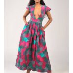 Likoloto Open Front Dress