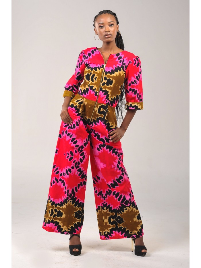 Noko Boiler Jumpsuit - Ankara | African Print Fabric and Clothing