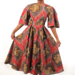 Wakati Peplum Sleeve Dress