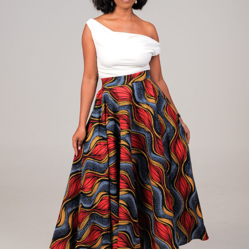Umfula Flare Skirt - Ankara | African Print Fabric and Clothing