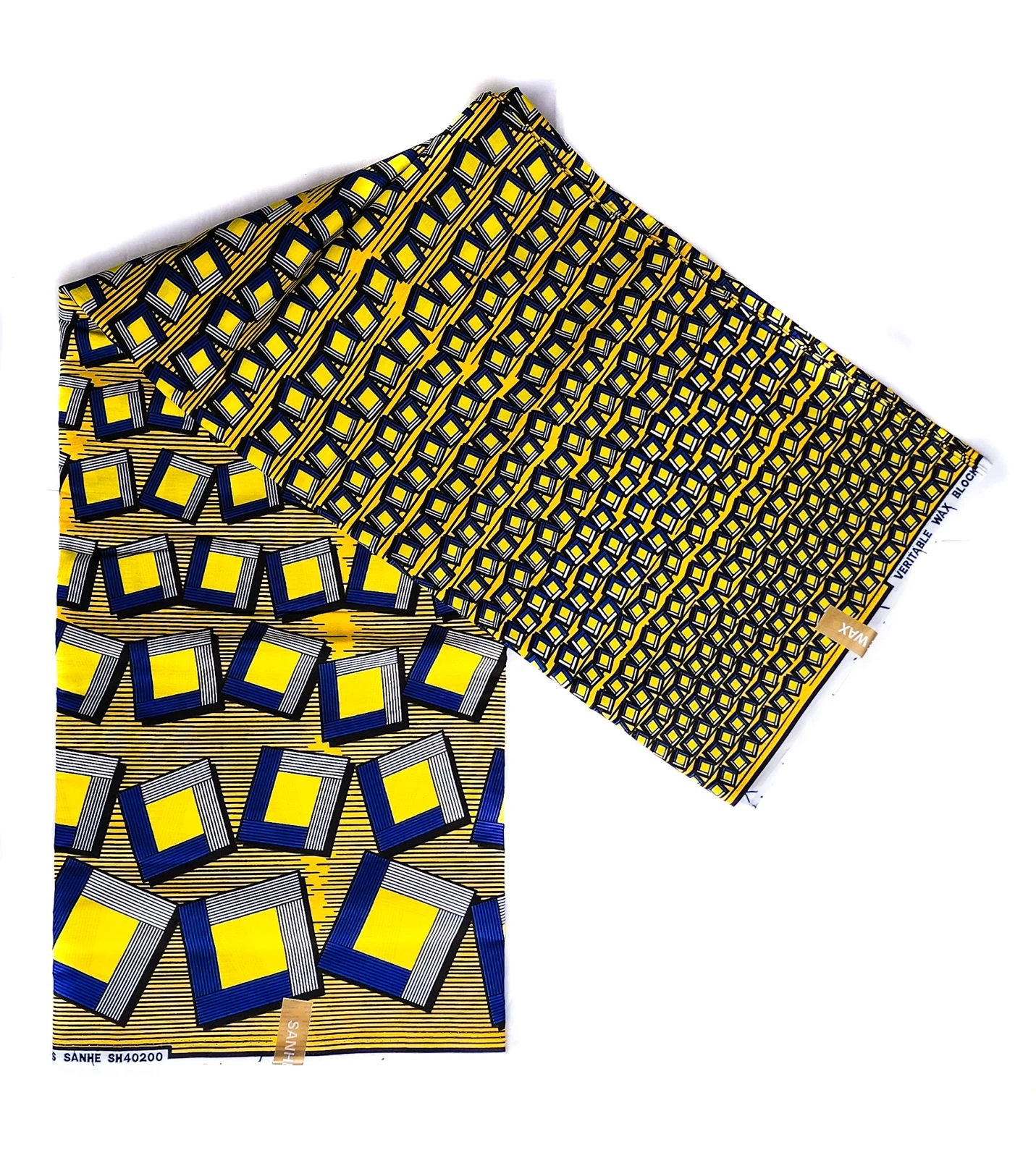 Squares African Print Fabric