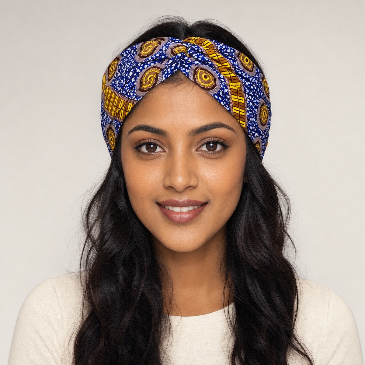 Indida African Print Headwrap – headwrap styling view 3