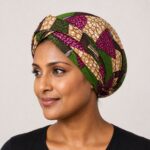 Khlowe African Print Headwrap – headwrap styling view 1