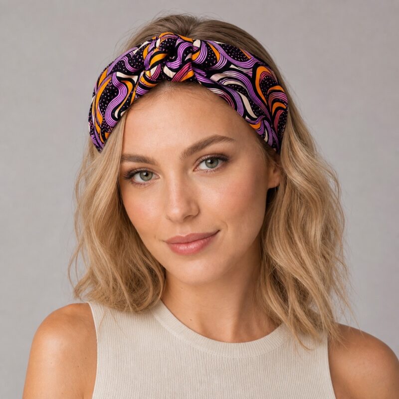 Songololo African Print Headwrap – headwrap styling view 1