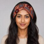 Spurge African Print Headwrap – headwrap styling view 1