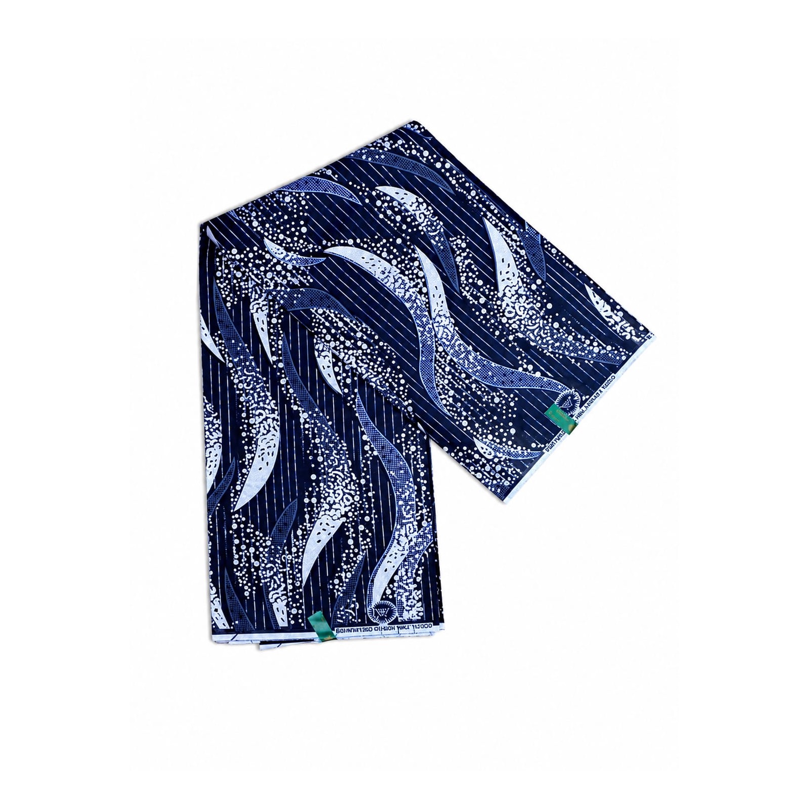 Midnight Rain African Print Fabric folded fabric product view