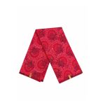 Ruby Paisley Shweshwe Poly African Print Fabric - folded fabric view