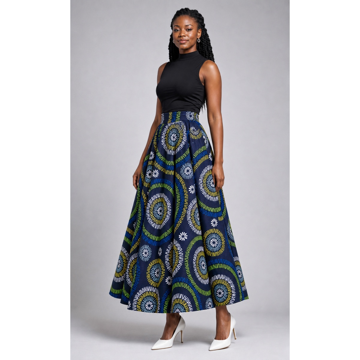 Siyingi Flare Skirt three-quarter view