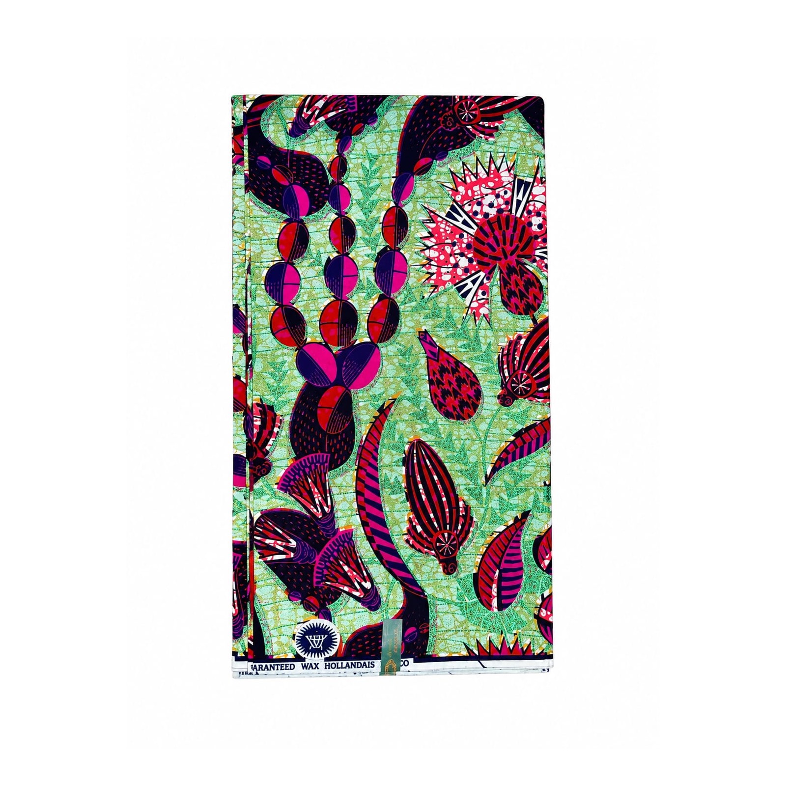 Tropical Harvest African Print Fabric – view 1 Tropical Harvest African Print Fabric folded fabric product view