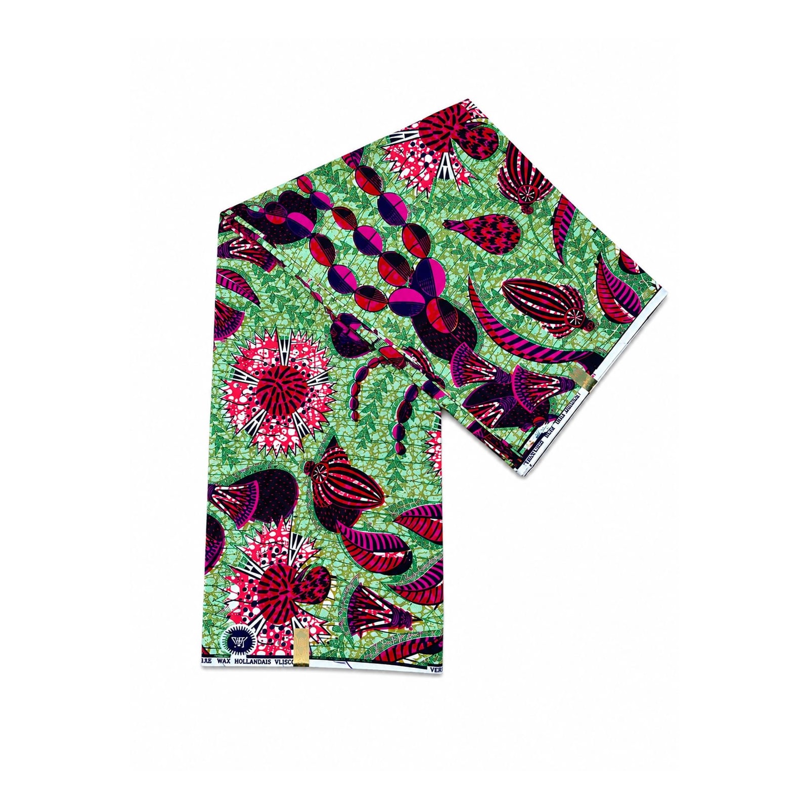 Tropical Harvest African Print Fabric – view 2 Tropical Harvest African Print Fabric draped fabric product view