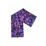 Violet Mosaic African Print Fabric folded fabric product view